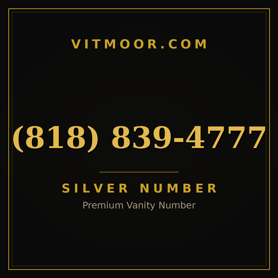 VITMOOR Silver premium number (818) 839-4777
