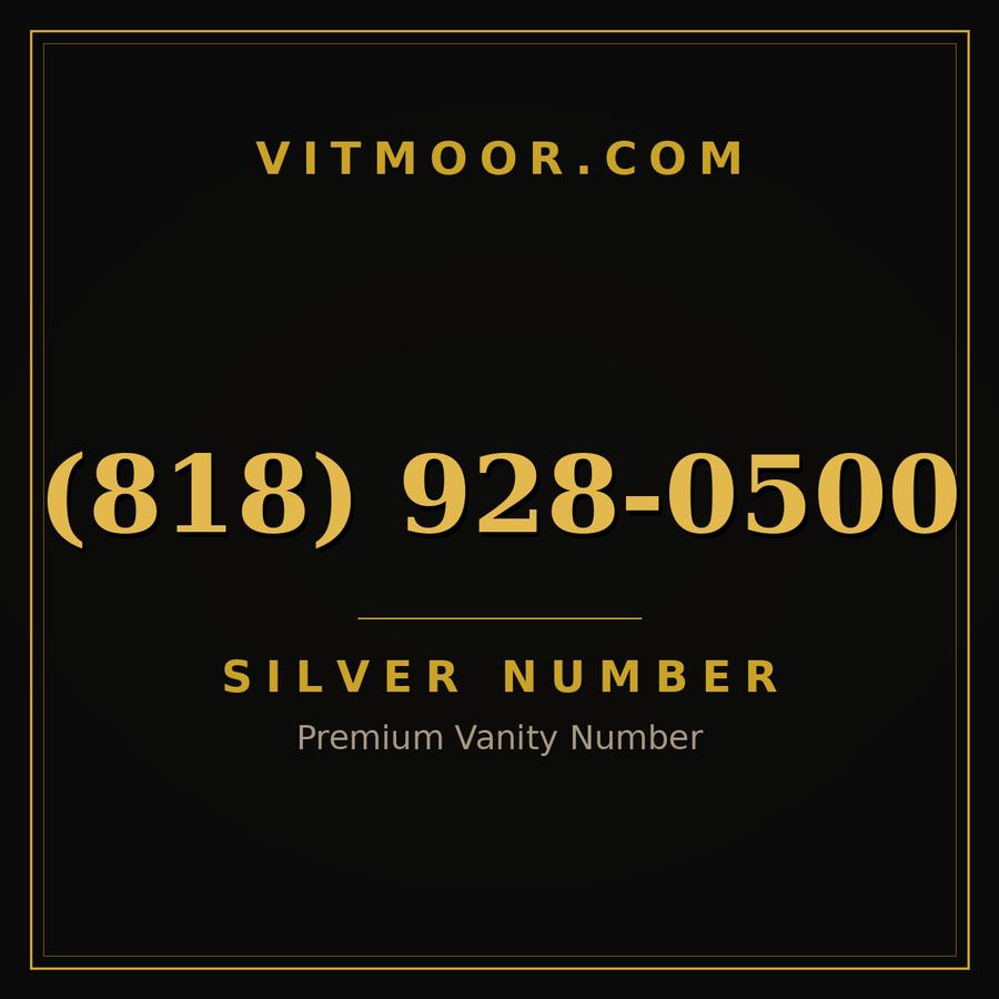 VITMOOR Silver premium number (818) 928-0500