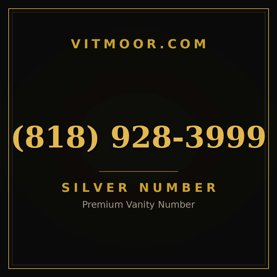 VITMOOR Silver premium number (818) 928-3999