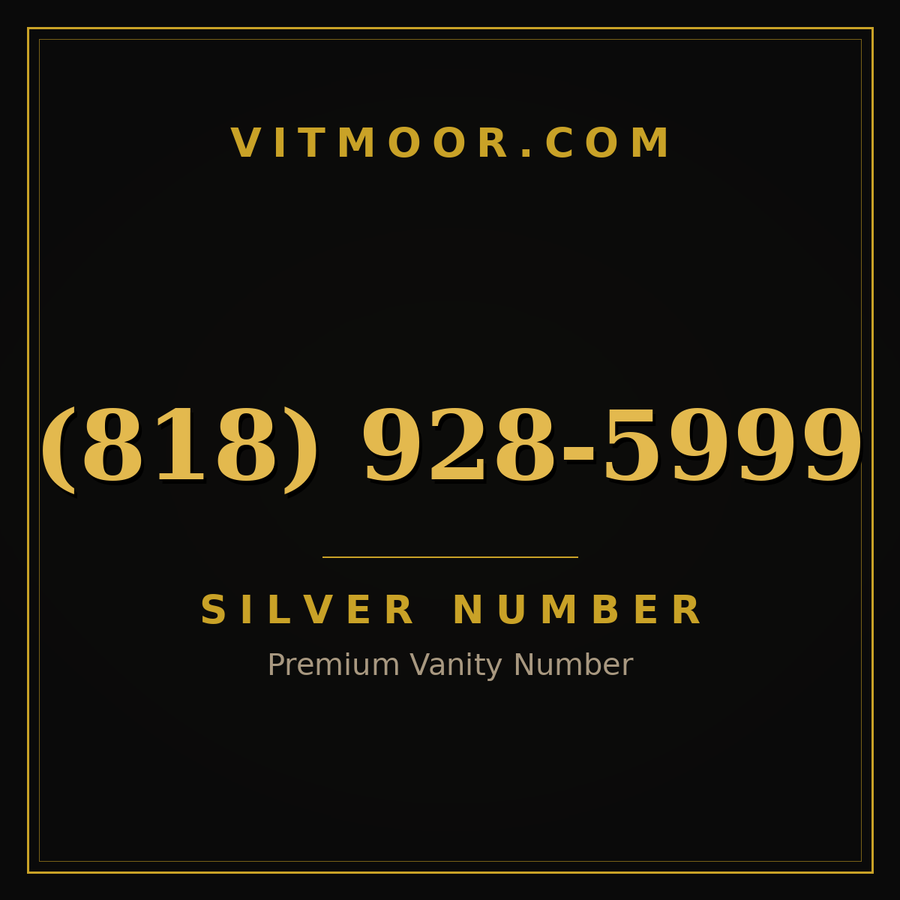 VITMOOR Silver premium number (818) 928-5999