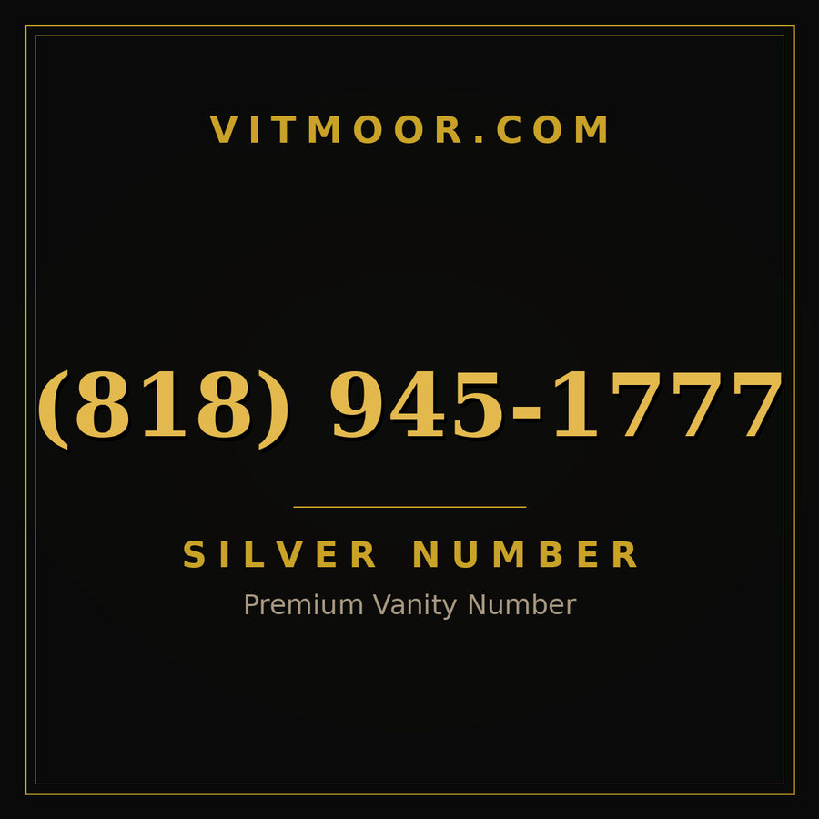 VITMOOR Silver premium number (818) 945-1777