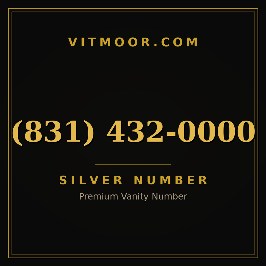 VITMOOR Silver premium number (831) 432-0000