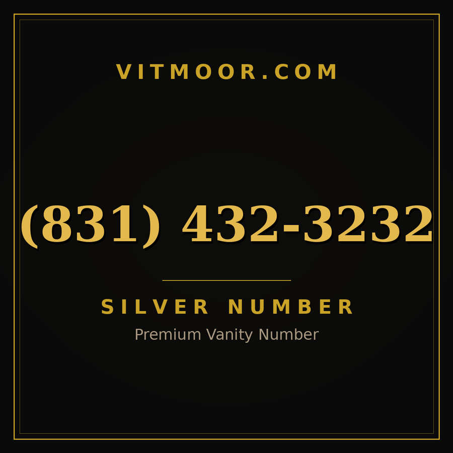 VITMOOR Silver premium number (831) 432-3232