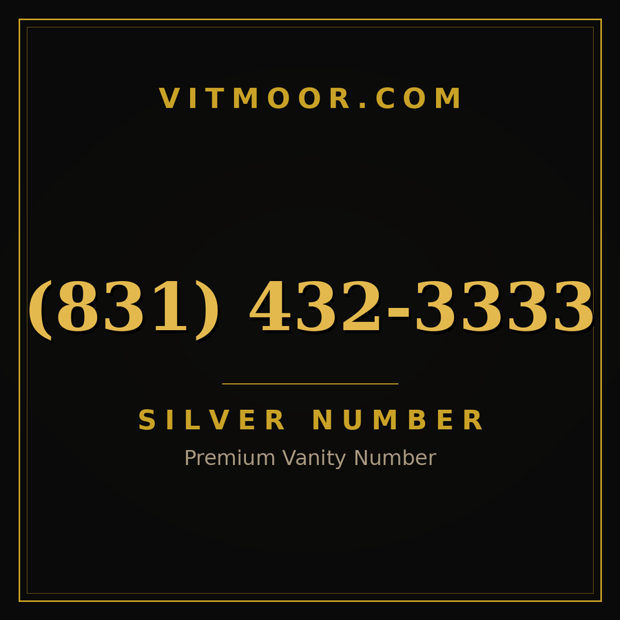 VITMOOR Silver premium number (831) 432-3333