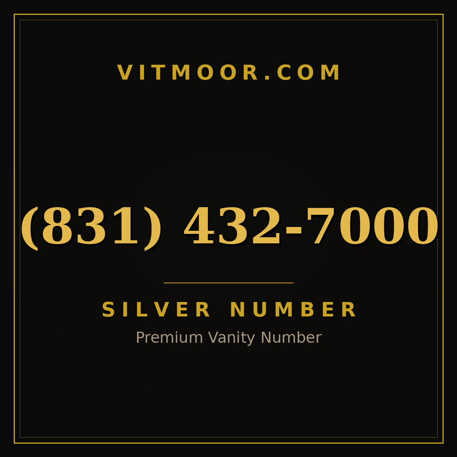 VITMOOR Silver premium number (831) 432-7000
