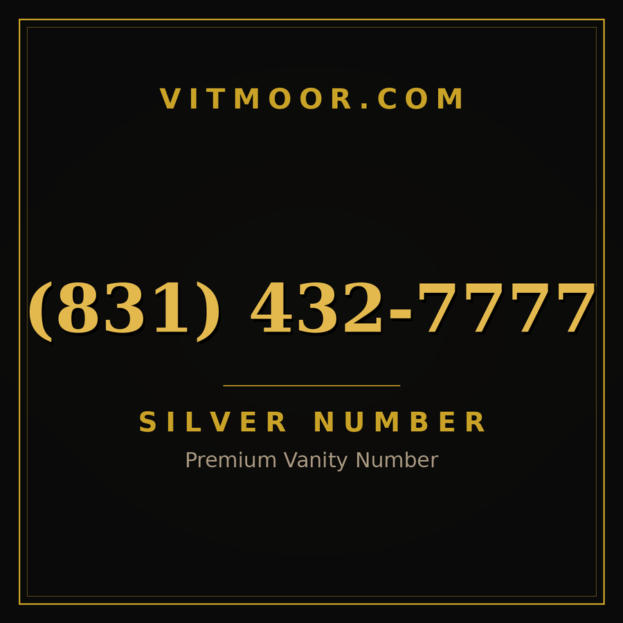 VITMOOR Silver premium number (831) 432-7777