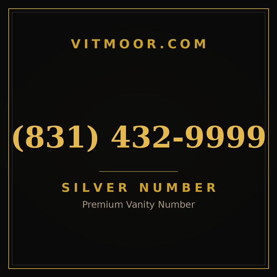 VITMOOR Silver premium number (831) 432-9999