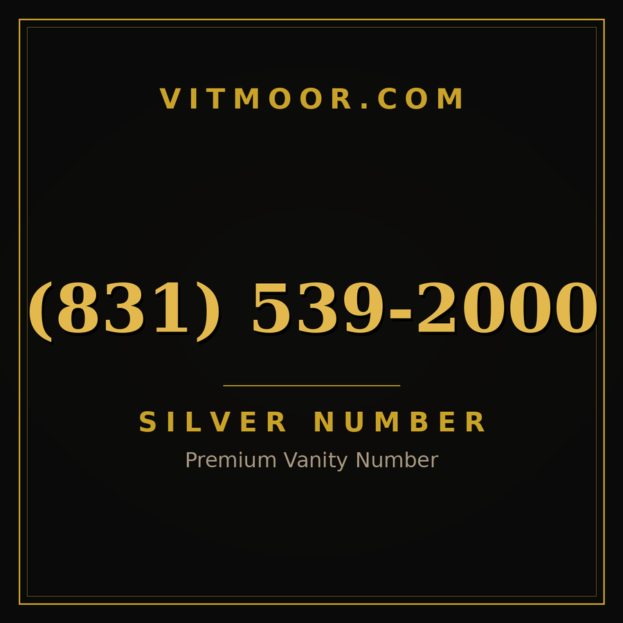 VITMOOR Silver premium number (831) 539-2000
