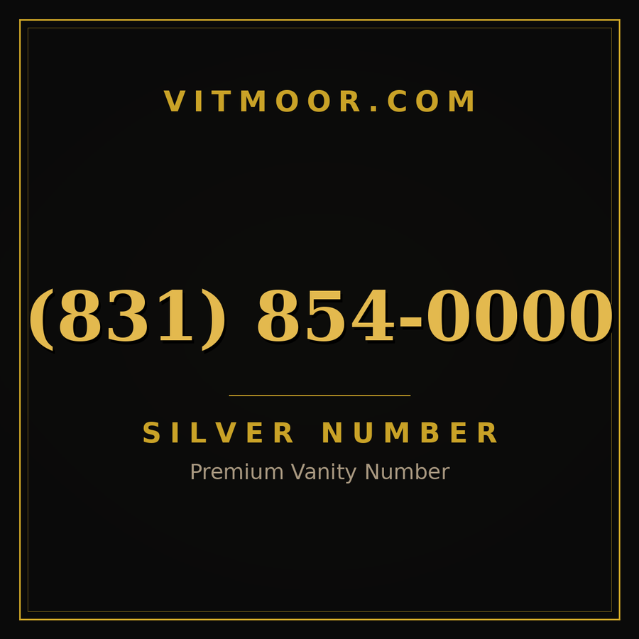 VITMOOR Silver premium number (831) 854-0000