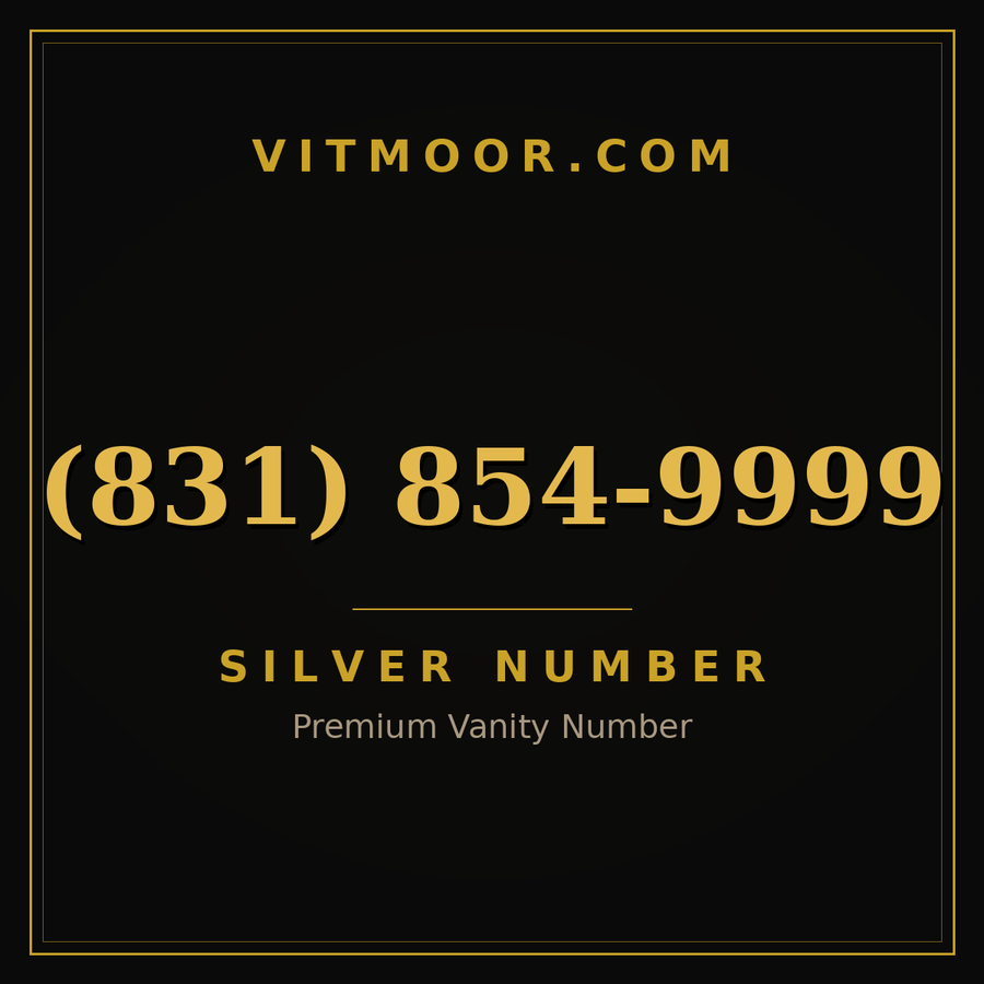 VITMOOR Silver premium number (831) 854-9999