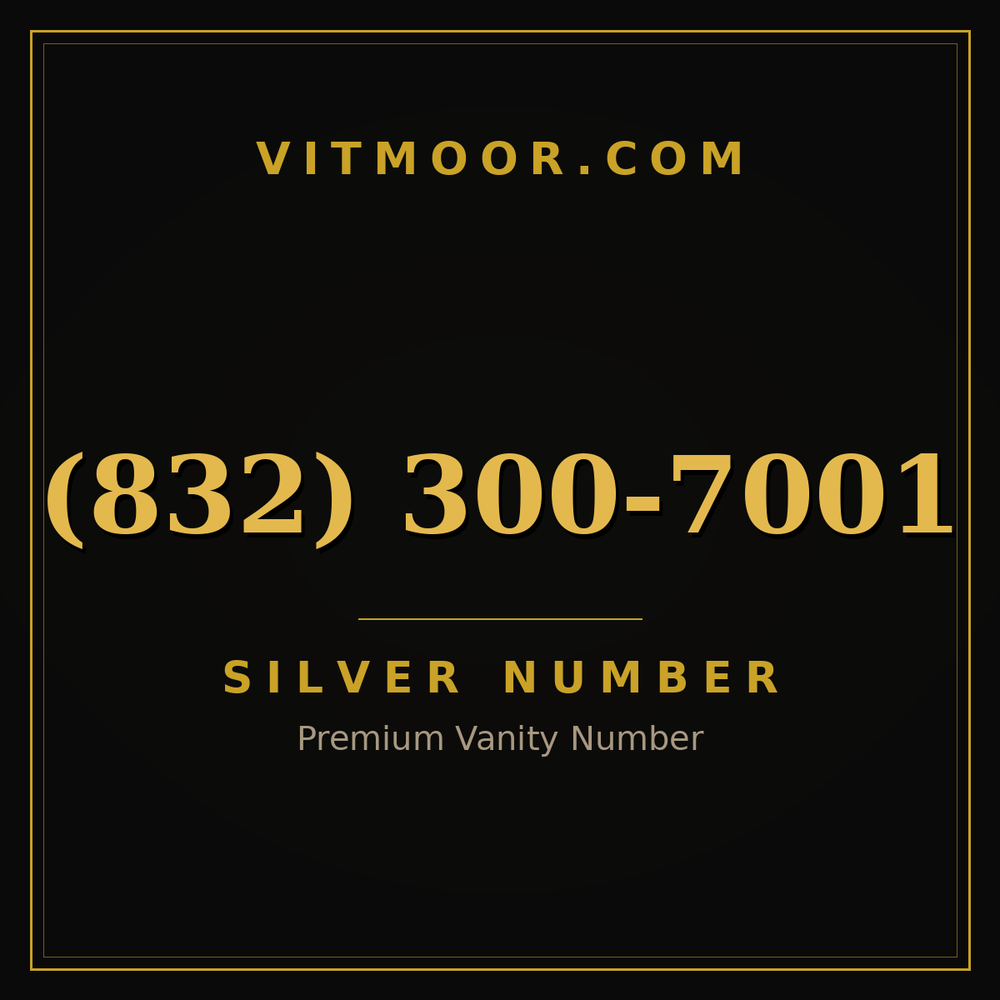 832 300-7001
