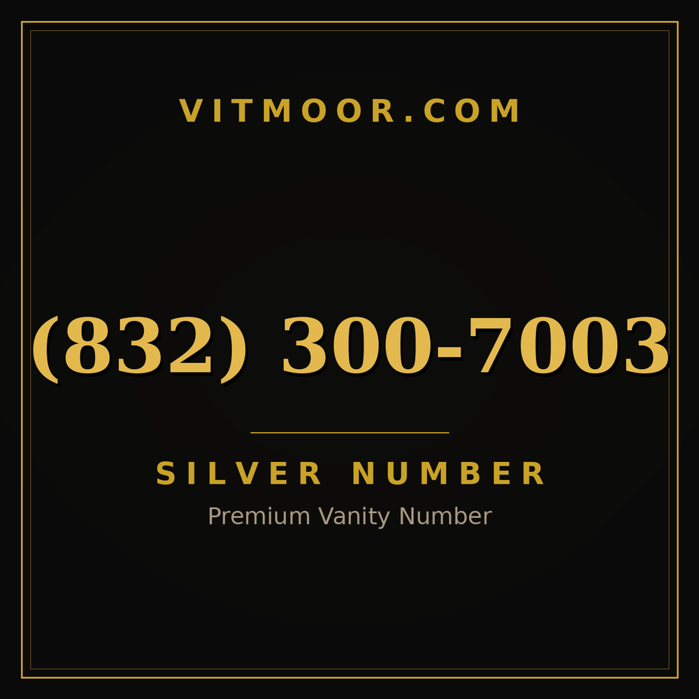832 300-7003