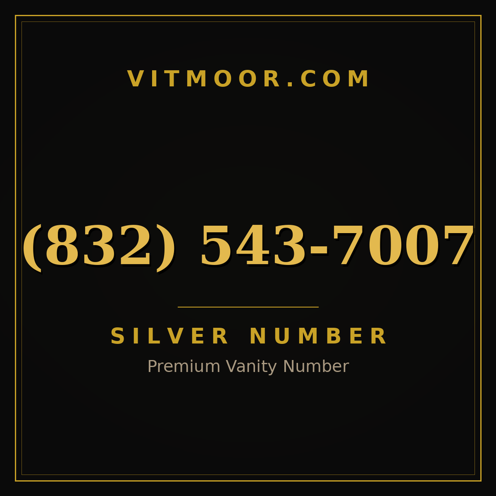 832 543-7007