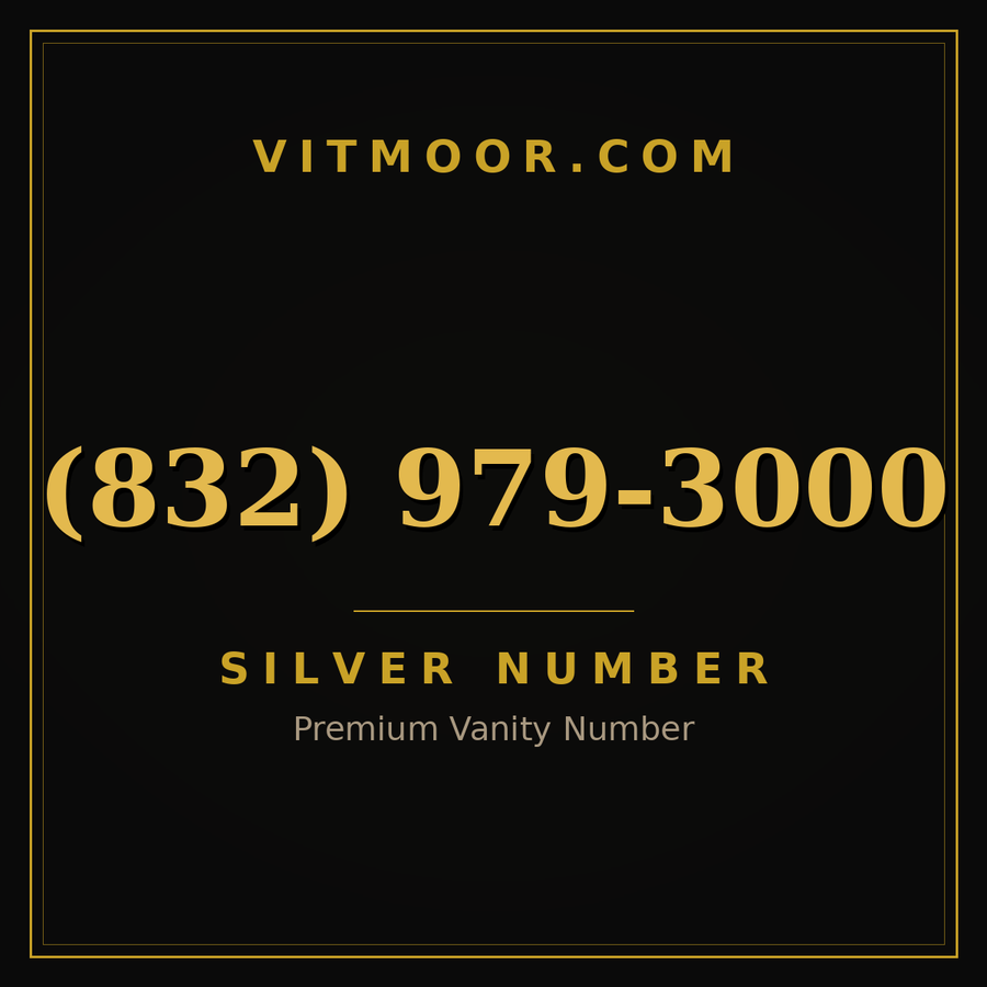 VITMOOR Silver premium number (832) 979-3000