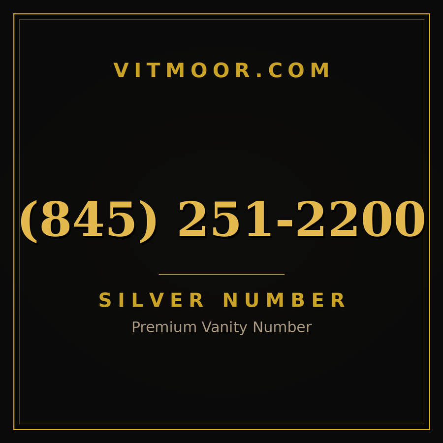 VITMOOR Silver premium number (845) 251-2200