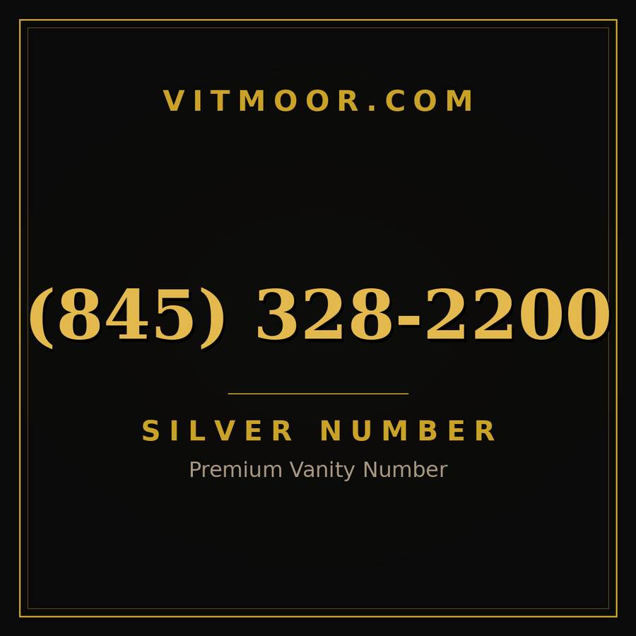 VITMOOR Silver premium number (845) 328-2200