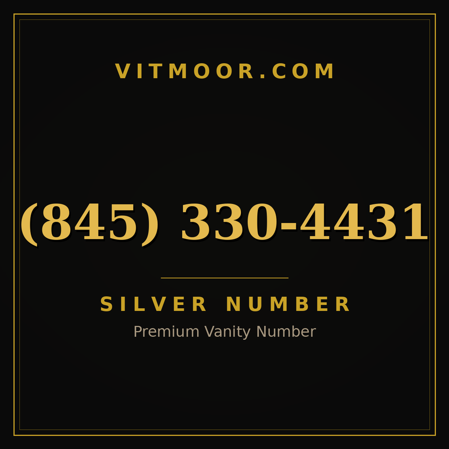 VITMOOR Silver premium number (845) 330-4431