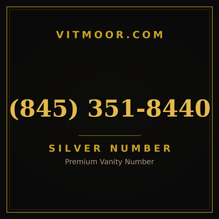 VITMOOR Silver premium number (845) 351-8440
