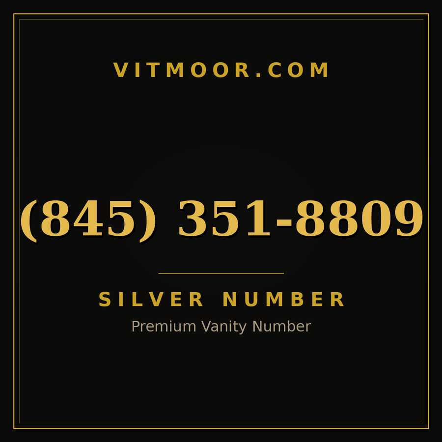 VITMOOR Silver premium number (845) 351-8809