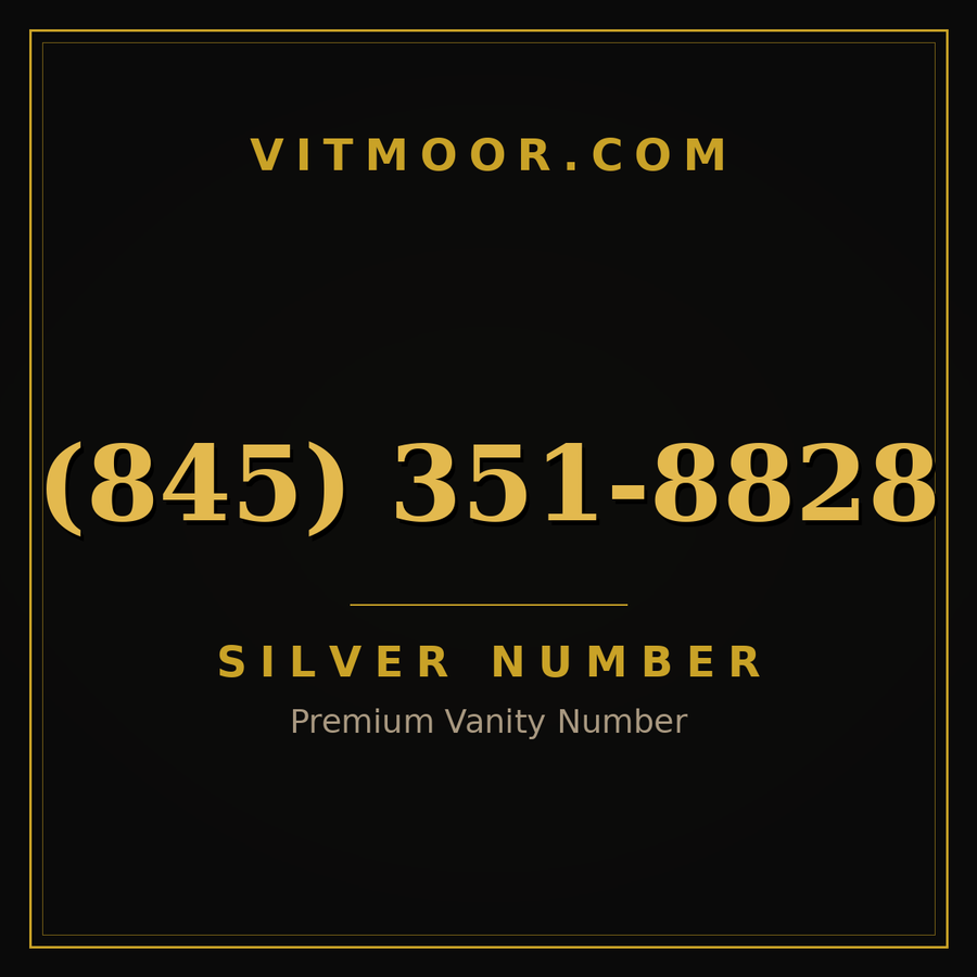 VITMOOR Silver premium number (845) 351-8828