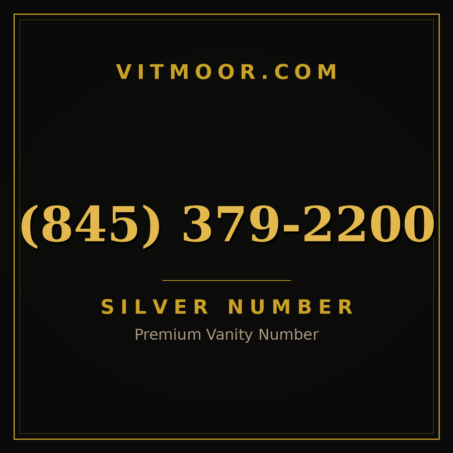 VITMOOR Silver premium number (845) 379-2200
