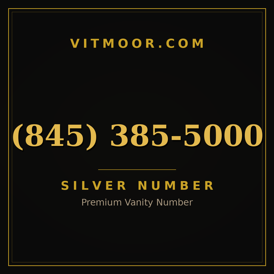VITMOOR Silver premium number (845) 385-5000