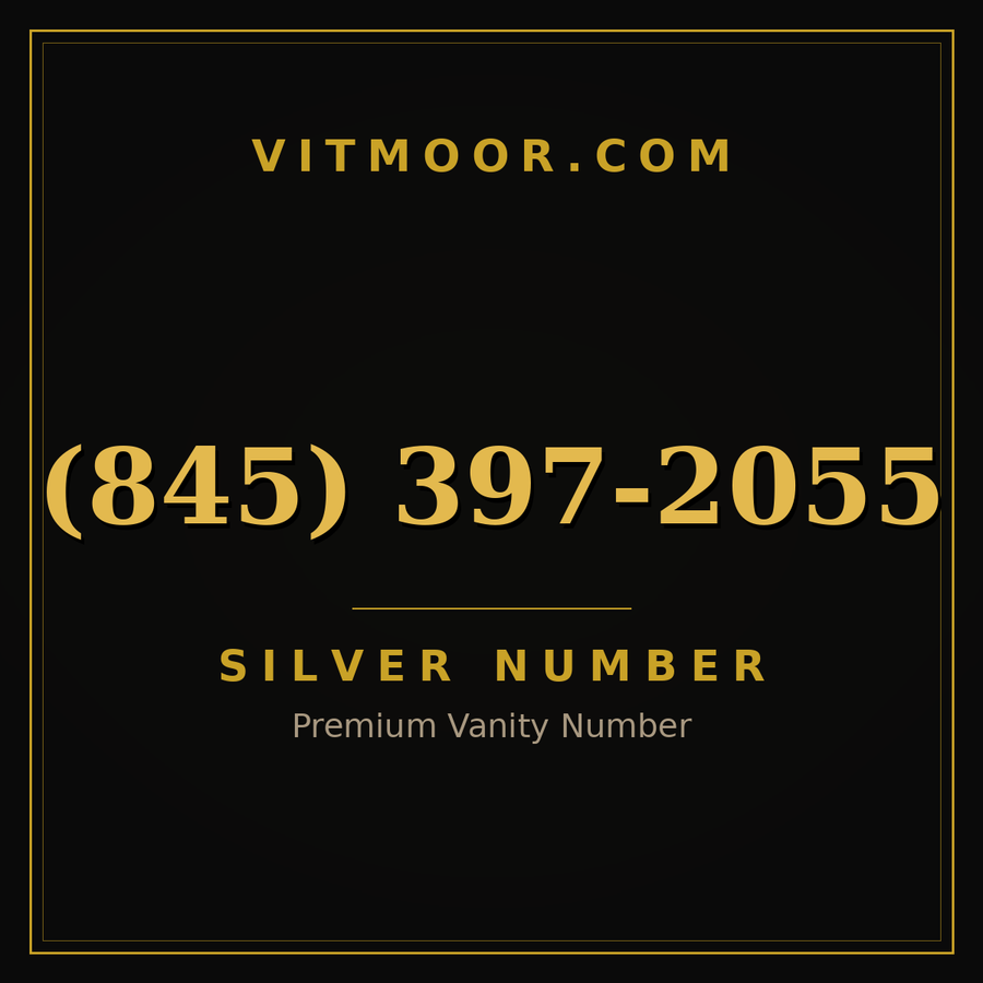 VITMOOR Silver premium number (845) 397-2055