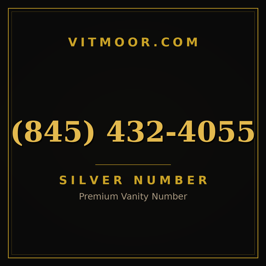 VITMOOR Silver premium number (845) 432-4055
