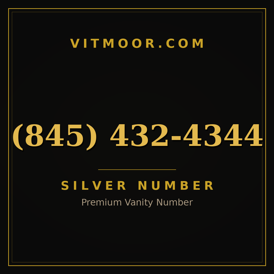 VITMOOR Silver premium number (845) 432-4344