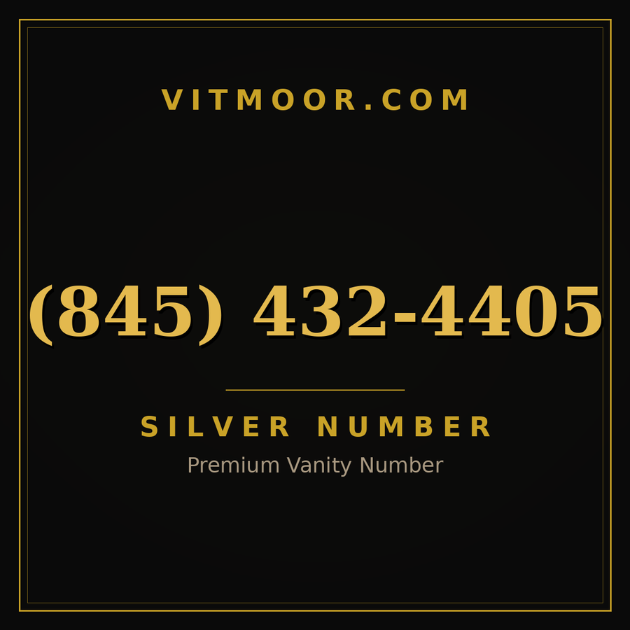 VITMOOR Silver premium number (845) 432-4405