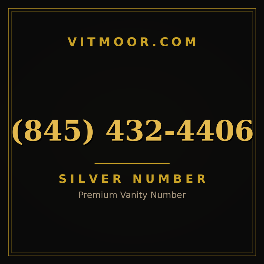 VITMOOR Silver premium number (845) 432-4406
