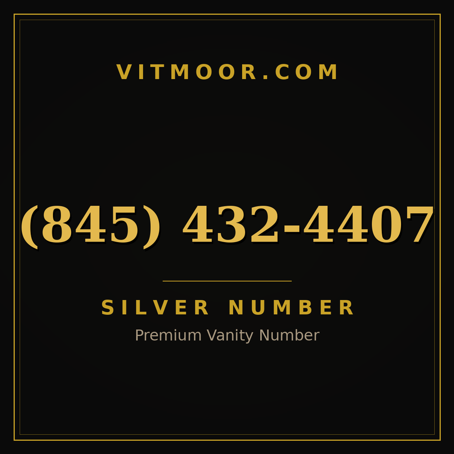 VITMOOR Silver premium number (845) 432-4407