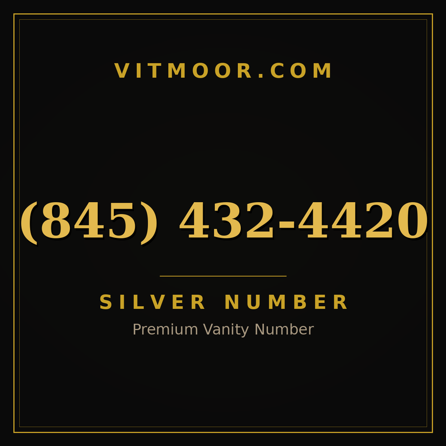 VITMOOR Silver premium number (845) 432-4420