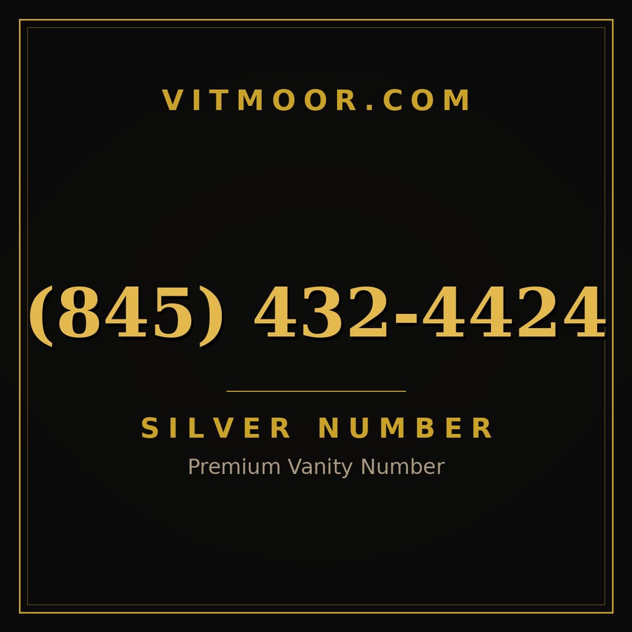 VITMOOR Silver premium number (845) 432-4424