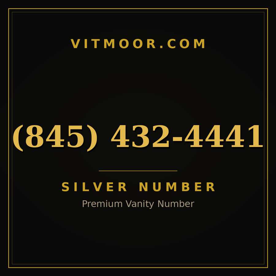 VITMOOR Silver premium number (845) 432-4441