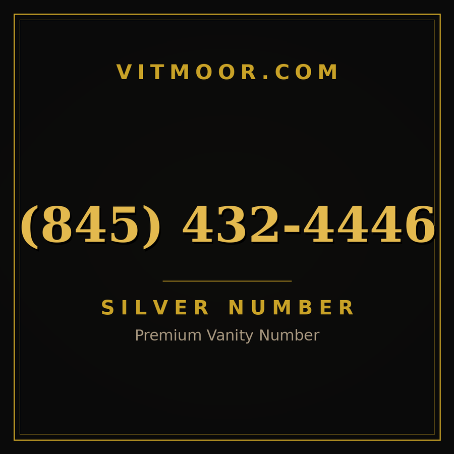 VITMOOR Silver premium number (845) 432-4446
