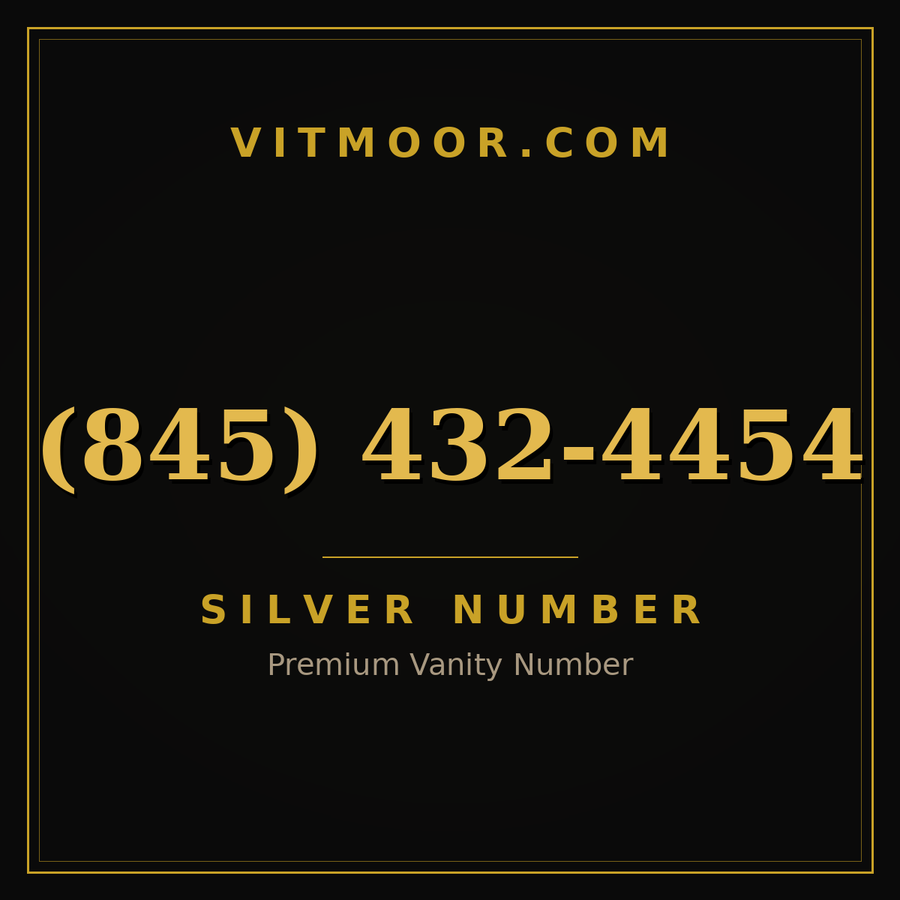 VITMOOR Silver premium number (845) 432-4454