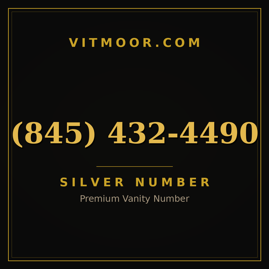 VITMOOR Silver premium number (845) 432-4490
