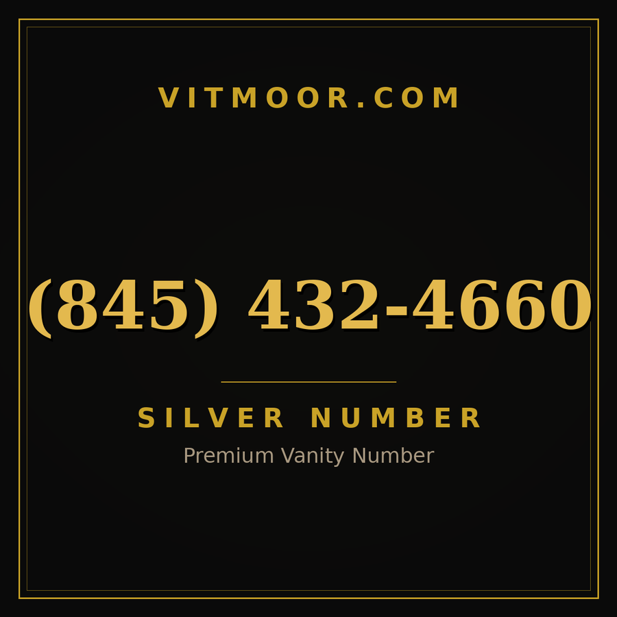 VITMOOR Silver premium number (845) 432-4660