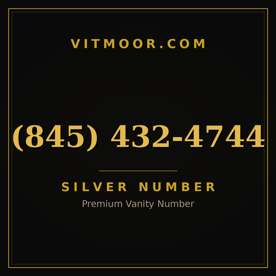 VITMOOR Silver premium number (845) 432-4744