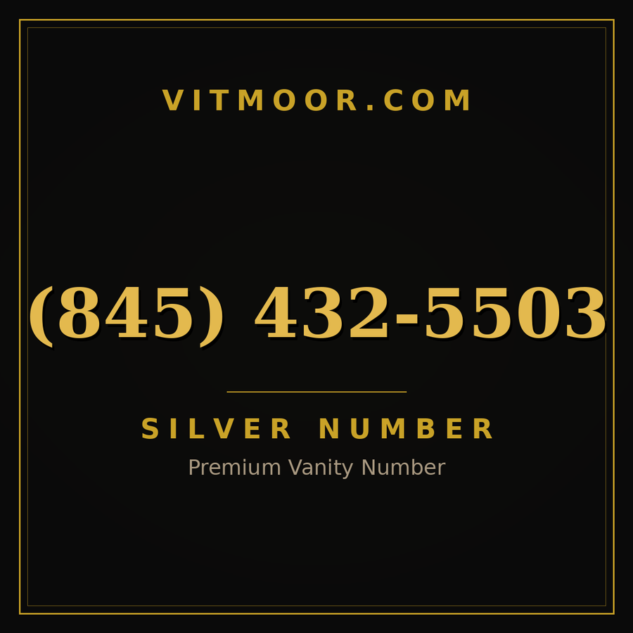 VITMOOR Silver premium number (845) 432-5503