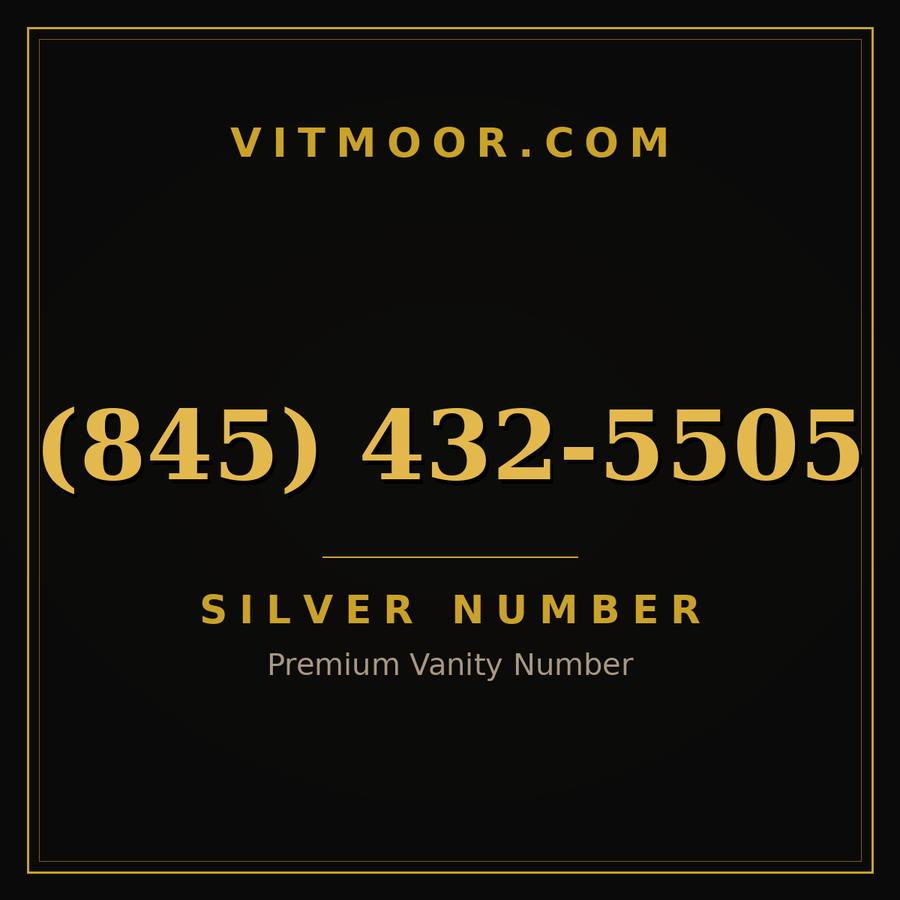 VITMOOR Silver premium number (845) 432-5505
