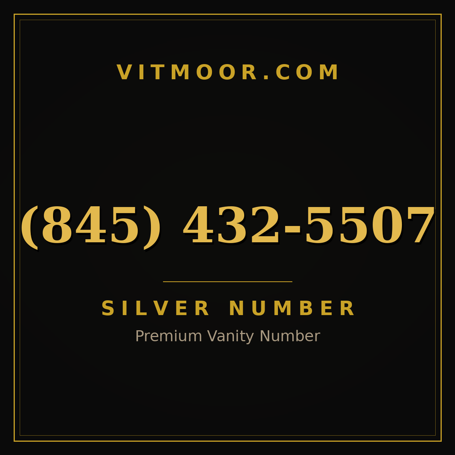 VITMOOR Silver premium number (845) 432-5507