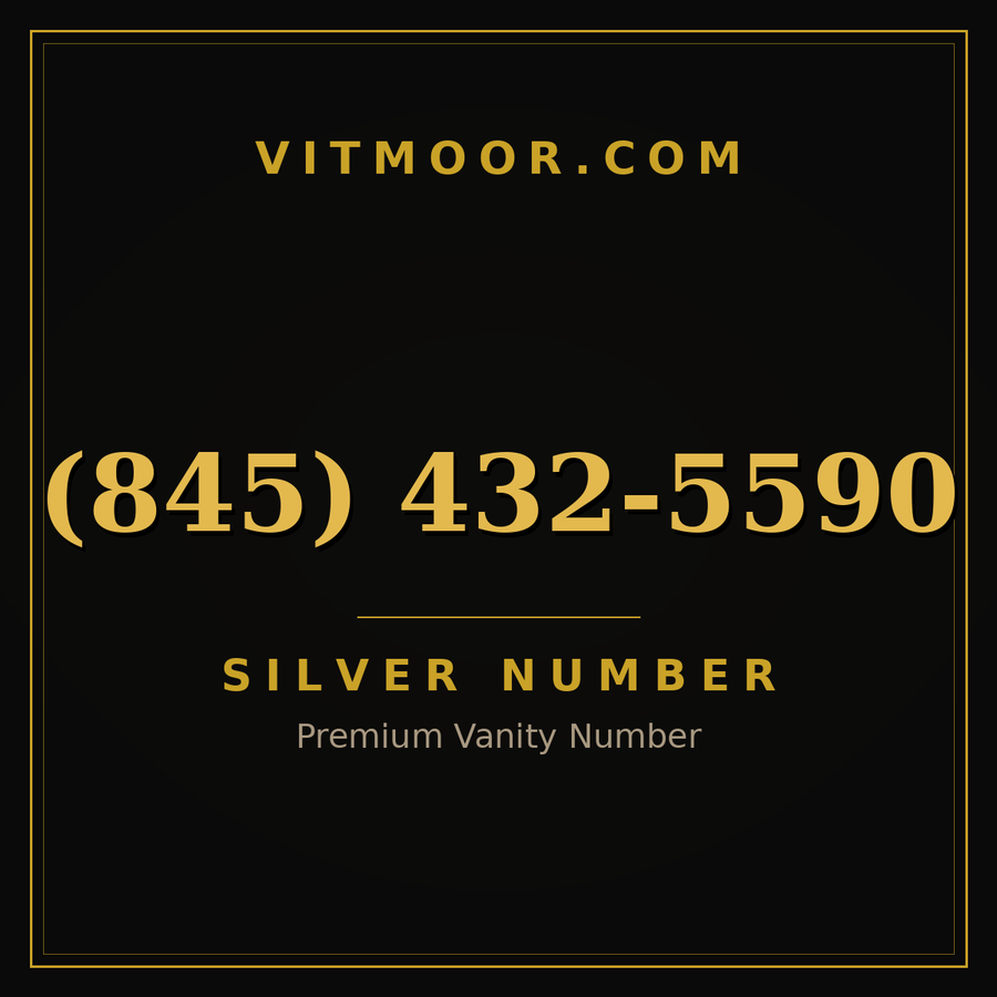 VITMOOR Silver premium number (845) 432-5590
