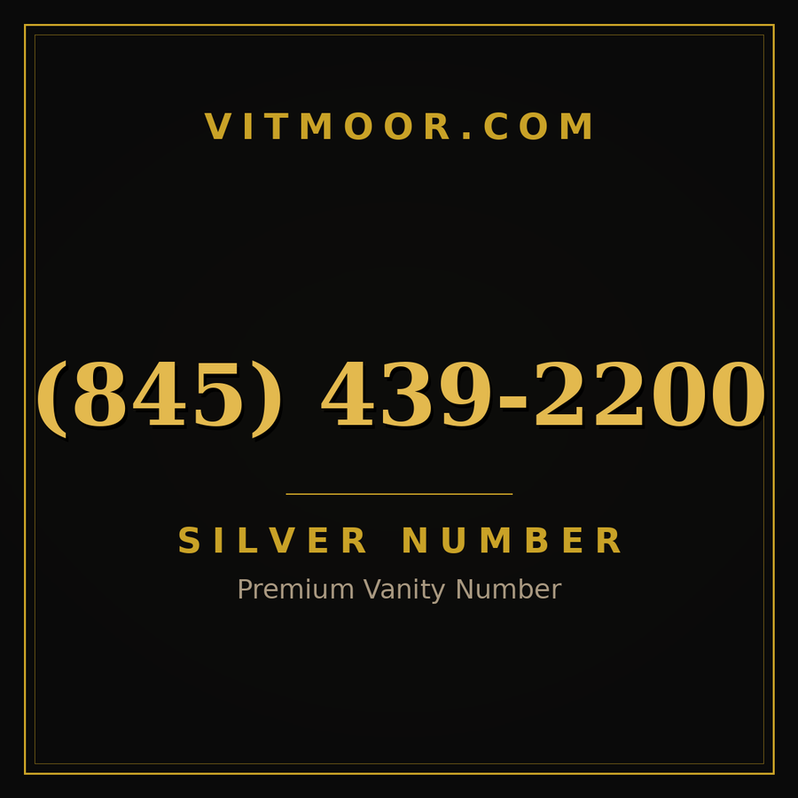 VITMOOR Silver premium number (845) 439-2200