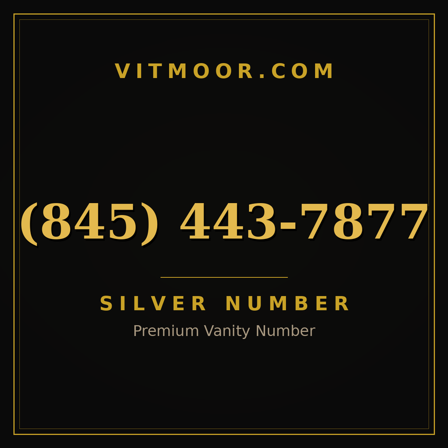 VITMOOR Silver premium number (845) 443-7877