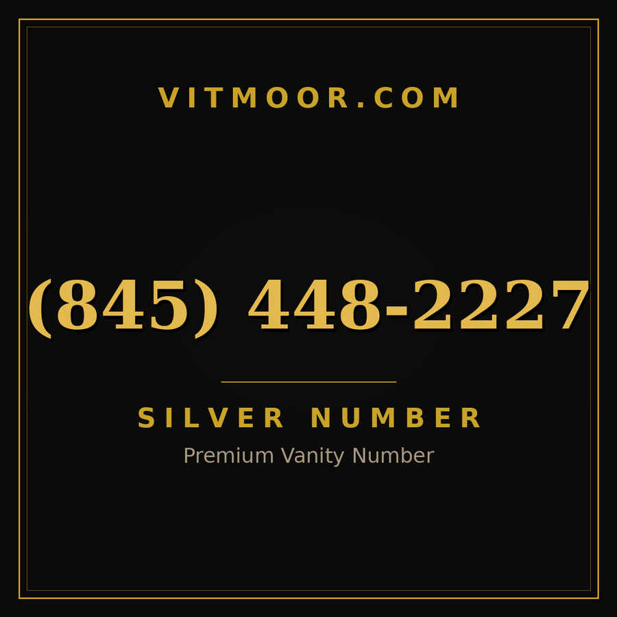VITMOOR Silver premium number (845) 448-2227