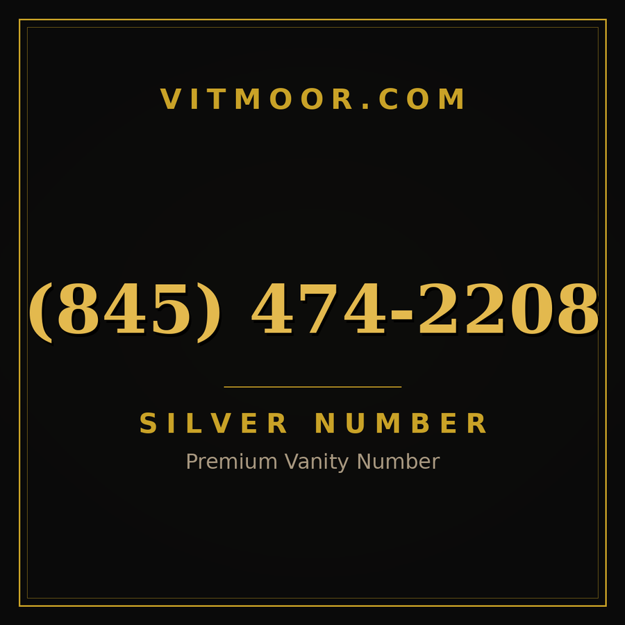 VITMOOR Silver premium number (845) 474-2208