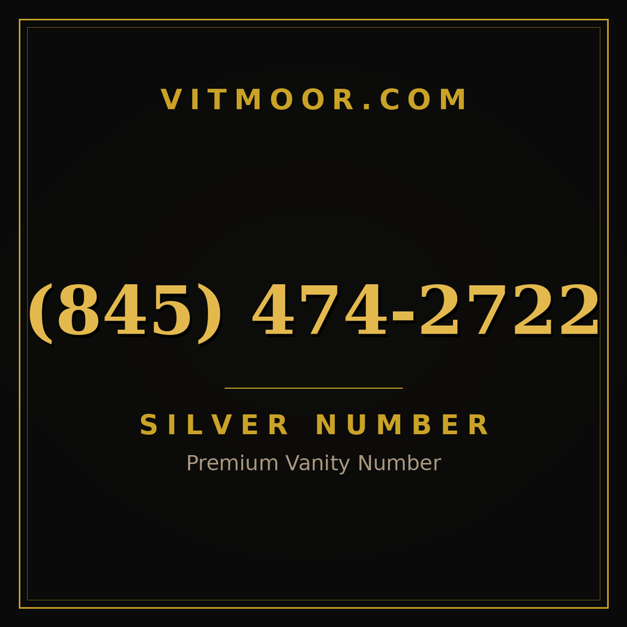 VITMOOR Silver premium number (845) 474-2722