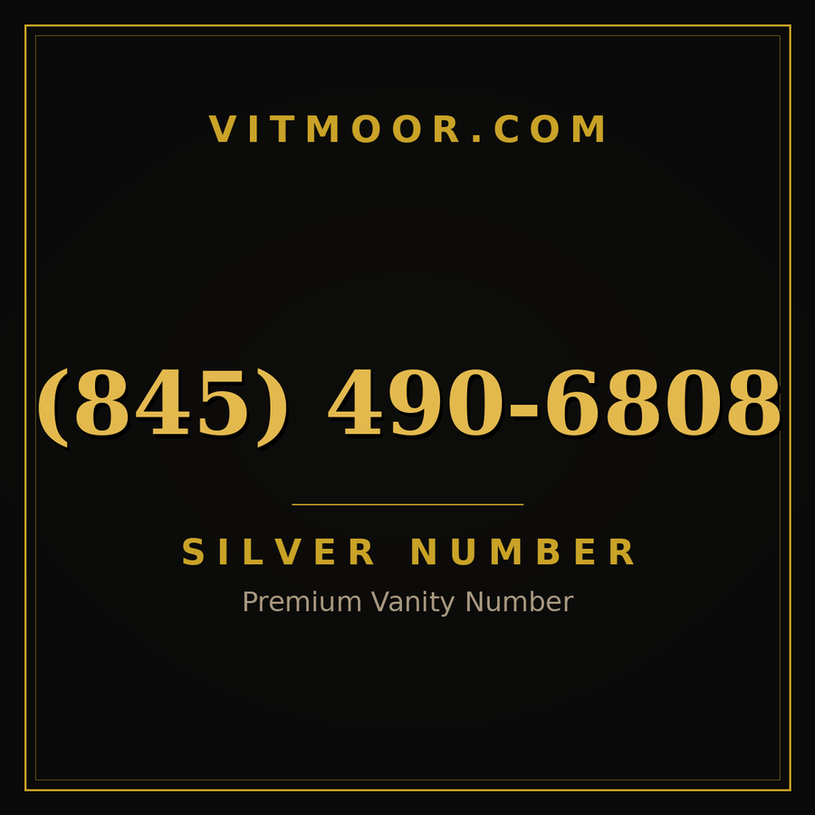 VITMOOR Silver premium number (845) 490-6808